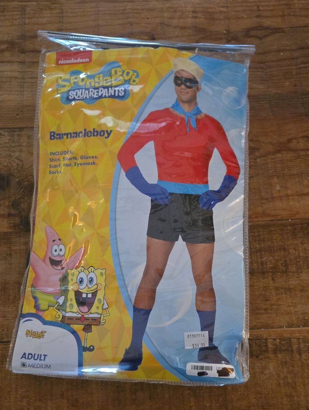 Take 50% Off Sponge Bob Barnacleboy Men's Costume